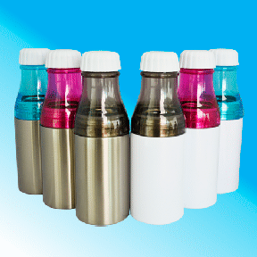 Botellita cuello plástico 300 ml