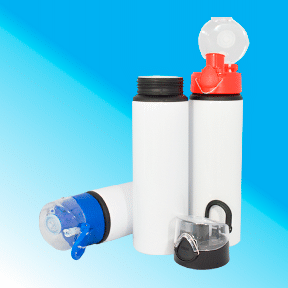 Botella deportiva 750 ml con botón