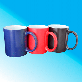 Taza mágica 11oz. Rojo, azul, negro