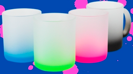 Taza Glaseada fondo Color